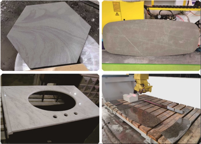 Résoudre divers projets de pierre avec des machines de découpe de pierre à cinq axes hautes performances