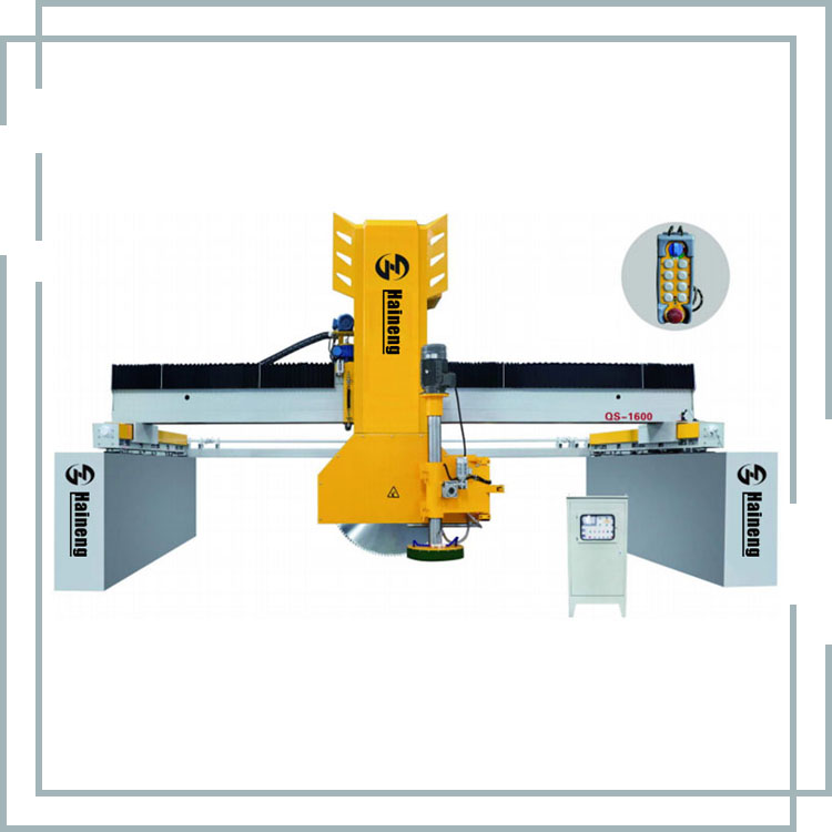 Machine de découpe de blocs de marbre